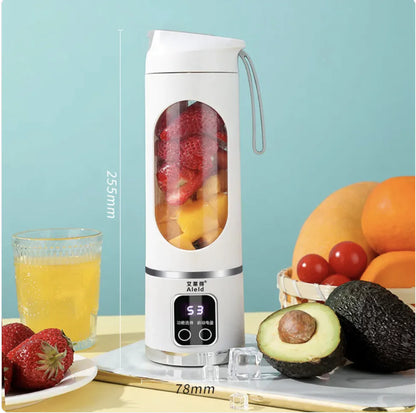 USB Rechargeable Portable Blender for Smoothies, Shakes & More! Peachy Perfection On-the-Go! 🍹✨