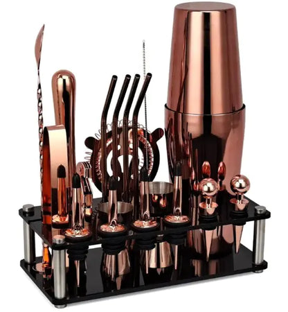 20-Piece Professional Cocktail Kit – The Perfect Gift for Home Bartenders & Cocktail Lovers! 🍹✨